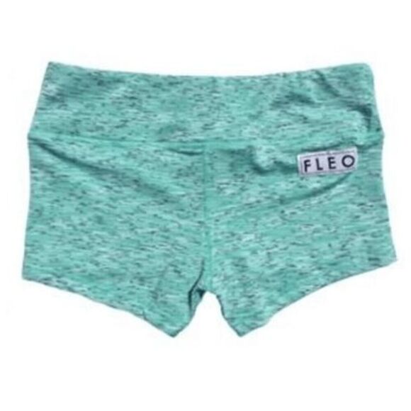 Fleo 'Mint' Athletic Original Shorts in Heathered green Size Small - Picture 6 of 6